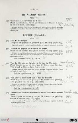 Rieter (Heinrich) 1751-1818 (Nr. 319-333)