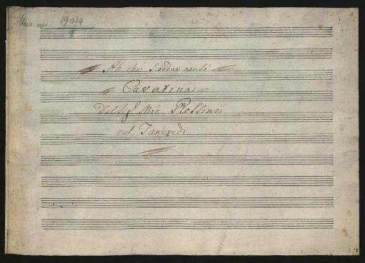 Tancredi. Auszüge; S, strings