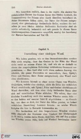 Capitel 8. Darstellung einer niedrigen Wand