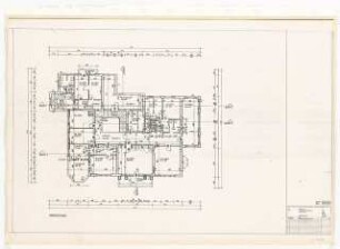 Wissenschaftskolleg zu Berlin (WKB), Berlin-Grunewald Umbau: Grundriss OG, 1:100