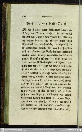 Fünf und vierzigster Brief