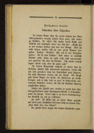 Fünfzehntes Kapitel Schrecken über Schrecken