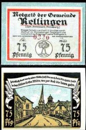 Rellingen 75 Pfennig