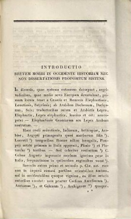 Dissertatio academia de lepra Arabum in Maris Mediterranei littore septentrionali observata