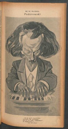 Paderewski - [Caricatura] : De mi Guignol