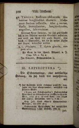 III. Lepidoptera