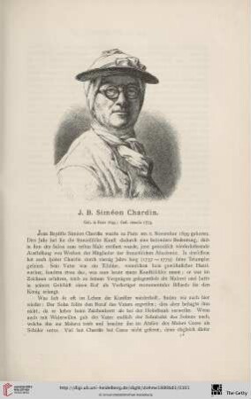 3: J.B. Siméon Chardin : geb. in Paris 1699, gest. ebenda 1779