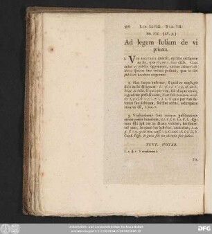 Tit. VII. (IX. 9.) Ad legem Iuliam de vi privata.