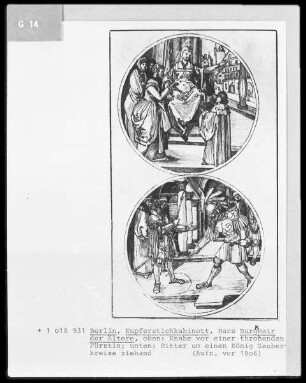 Zwei Illustrationen zu Livius in Medaillons