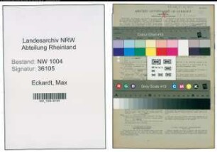 Entnazifizierung Max Eckardt , geb. 04.09.1872 (Schaffner)