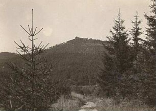 Zittauer Gebirge. Pfaffenstein vom Kammwege