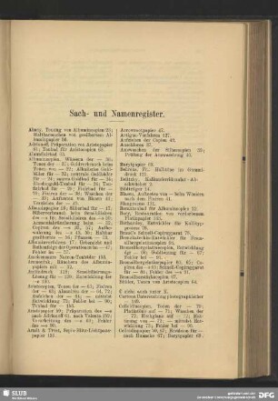 Sach- und Namensregister