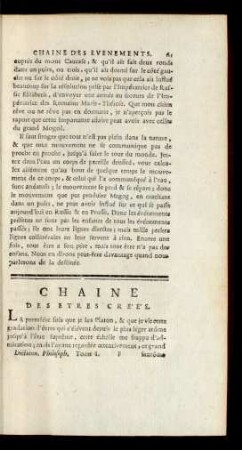 Chaine Des Etres Créés