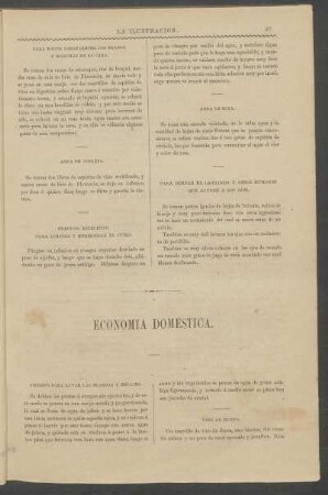 Economía doméstica.