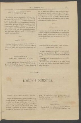 Economía doméstica.