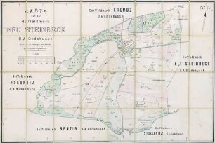 N° IV; Karte von der Hoffeldmark Neu Steinbeck. D.A. Gadebusch