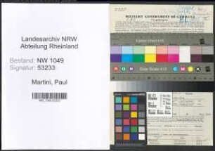 Entnazifizierung Paul Martini , geb. 25.06.1889 (Arzt)