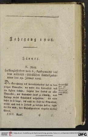 Jahrgang 1808