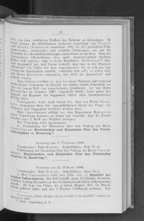 Sitzung am 21. Februar 1888.