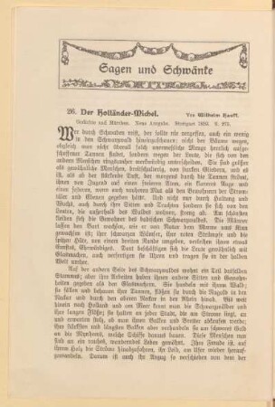 Sagen und Schwänke