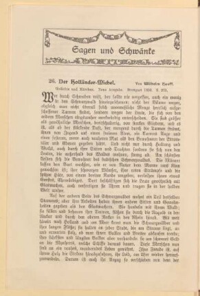 Sagen und Schwänke