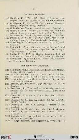 Oelgemälde und Oelstudien (Nr. 1515-1549)