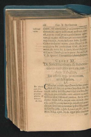Caput XI. De Sanctificationis & Renovationis exercitio iuxta secundam Tabulam, seu officiis erga proximum, uti & seipsum.