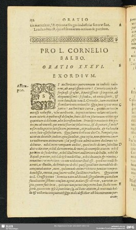 Pro L. Cornelio Balbo. Oratio XXXVI.