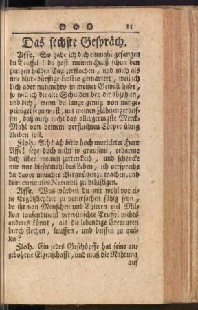 Das sechste Gespräch