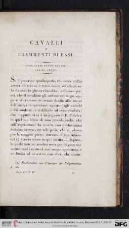 Cavalli e frammenti di essi