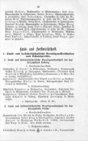 Land- und Forstwirthschaft
