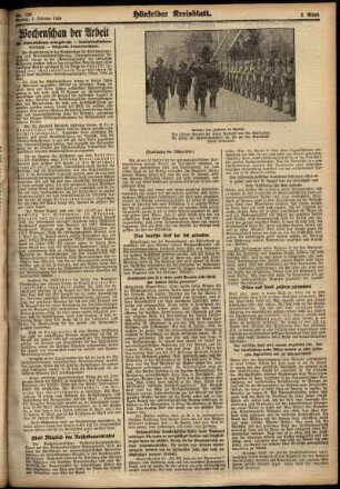 Zweite Ausgabe vom Montag, den 01. Oktober 1934.