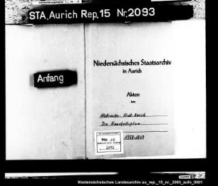 Die Genehmigung des Haushaltsplans der Stadt Aurich