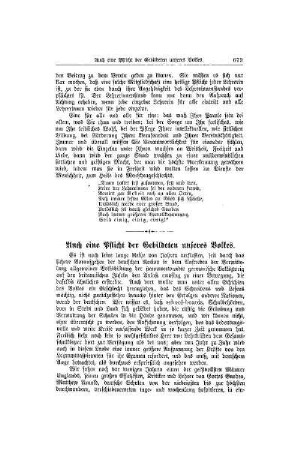 Auch eine Pflicht der Gebildeten unseres Volkes