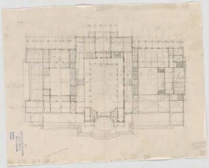 Thiersch, Friedrich von; Wiesbaden; Kurhaus - Grundriss