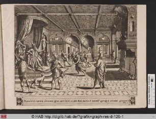 Der König Nebukadnezar empfängt Daniel.