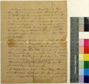 Rechtfertigung der drei ehemaligen Bonner Professoren Ernst Moritz Arndt, Friedrich Gottlieb Welcker und Carl Theodor Welcker gegen die Beschuldigung demagogischer Umtriebe, die zu ihrer Entlassung von der Universität Bonn geführt haben sowie Bitte an den Verleger und Abgeordneten Johann Friedrich Cotta zur Veröffentlichung der Rechtfertigung