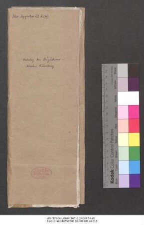 Katalog der Bibliothek des Augustinerklosters in Nürnberg