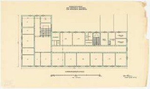 Hotel in einem Seebad: Grundriss Obergeschoss 1:100