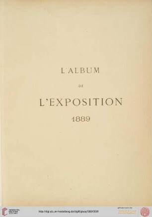 L' album de l'exposition 1889