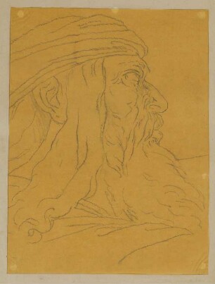 Profil eines alten Mannes (Pause)