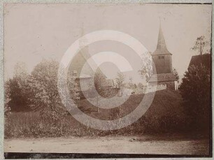 Ortsansicht mit Schrotholzkirche Reimswaldau