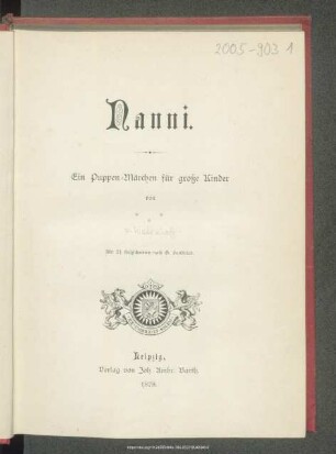 Nanni : ein Puppen-Märchen für große Kinder