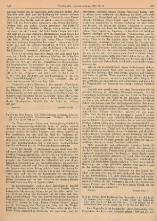 356-358 [Rezension] Kaegi, Werner, Jacob Burckhardt
