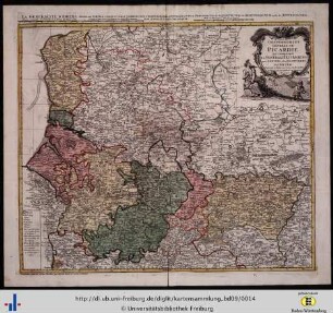 Carte du gouvernement general de Picardie.
