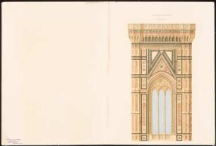 Glockenturm des Domes, Florenz: Ansicht Fassadendetail