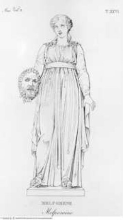 Musée Pie-Clémentin. Vol. II., Tafel XXVI: Melpomene