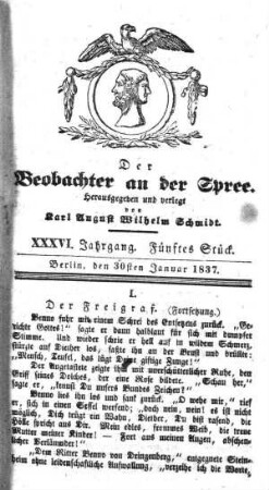5. Stueck, 30. Januar 1837