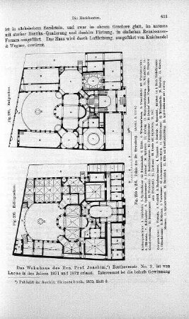 Fig. 295 u. 296. Palais des Dr. Strousberg