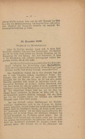 14. Dezember 1899